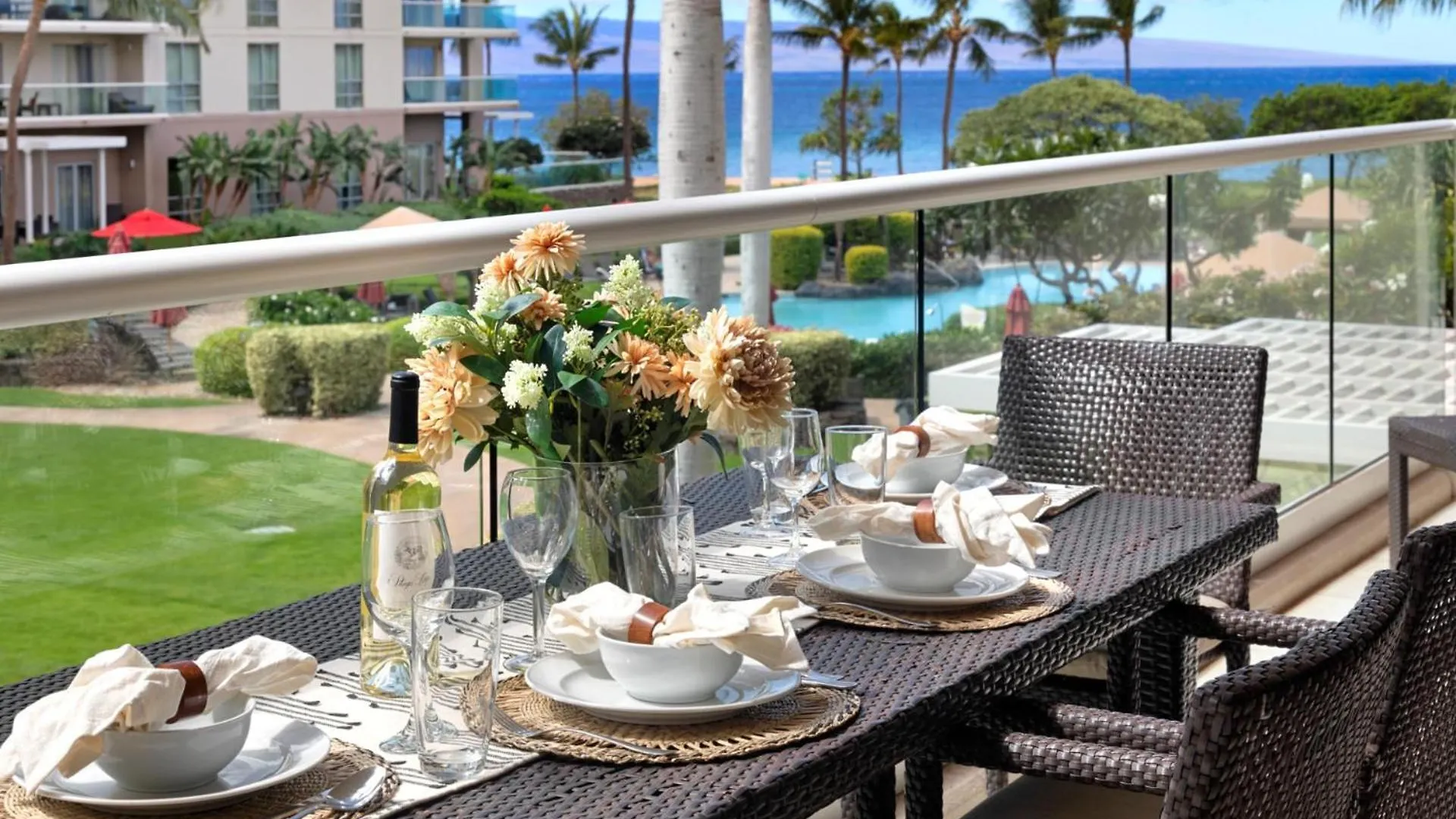 Kbm Resorts Free Car Free Car Honua Kai Hokulani Ocean View 2Bedroom Condo Hkh-247 Ocean View Easy Poolbeach Access كانابالي شقة